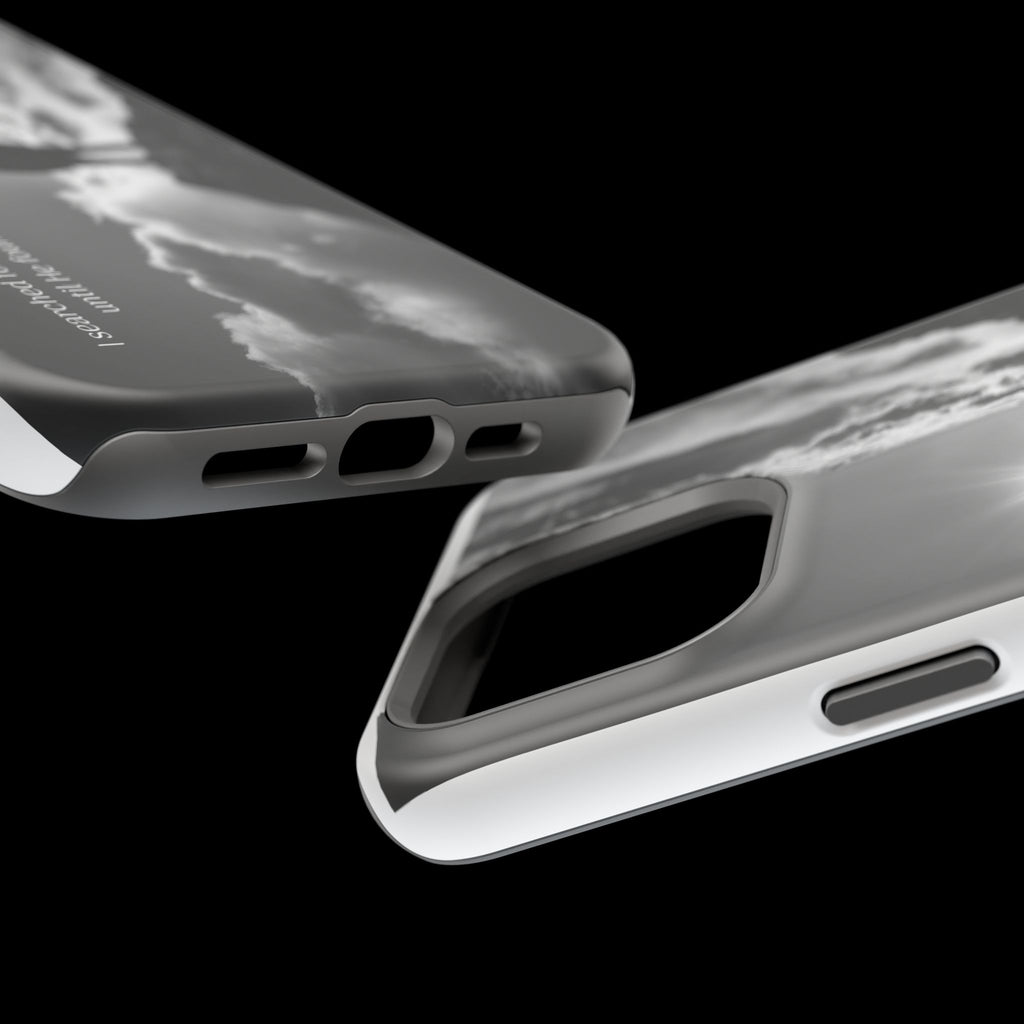 Inspirational Silhouette Magnetic Phone Case — "I searched for him until he found me"