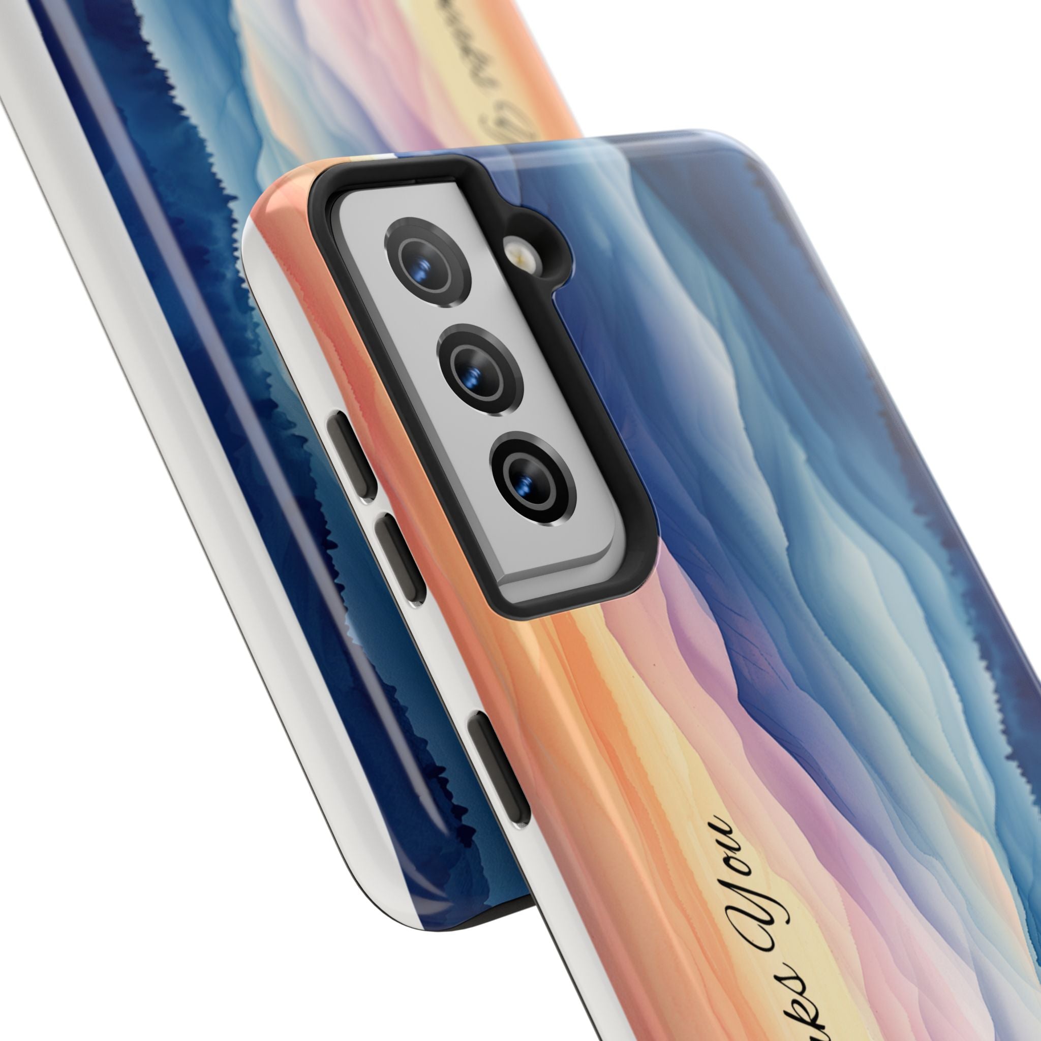 Phone Case — 'God Speaks You' Sunset Mountain Tough Protective Case