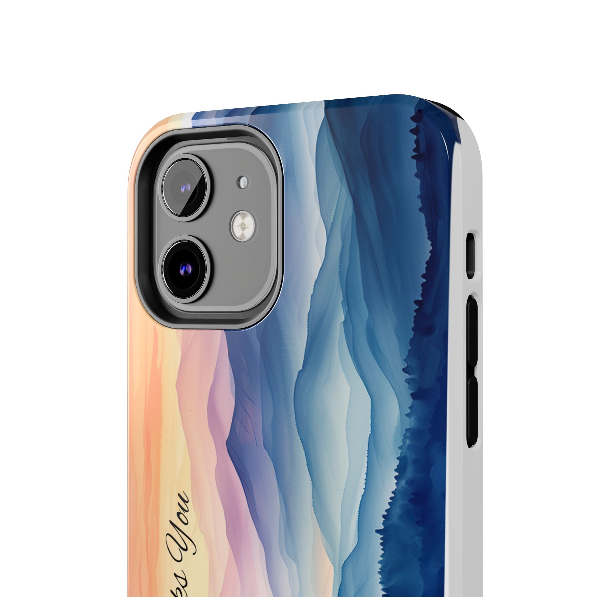Phone Case — 'God Speaks You' Sunset Mountain Tough Protective Case