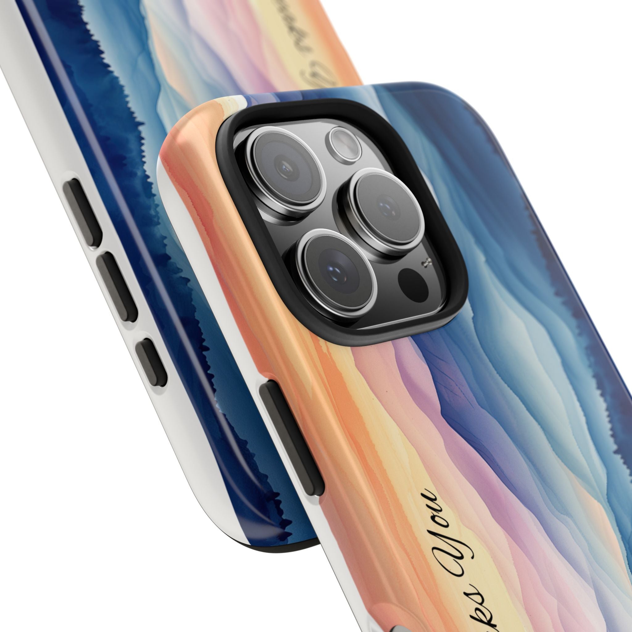 Phone Case — 'God Speaks You' Sunset Mountain Tough Protective Case