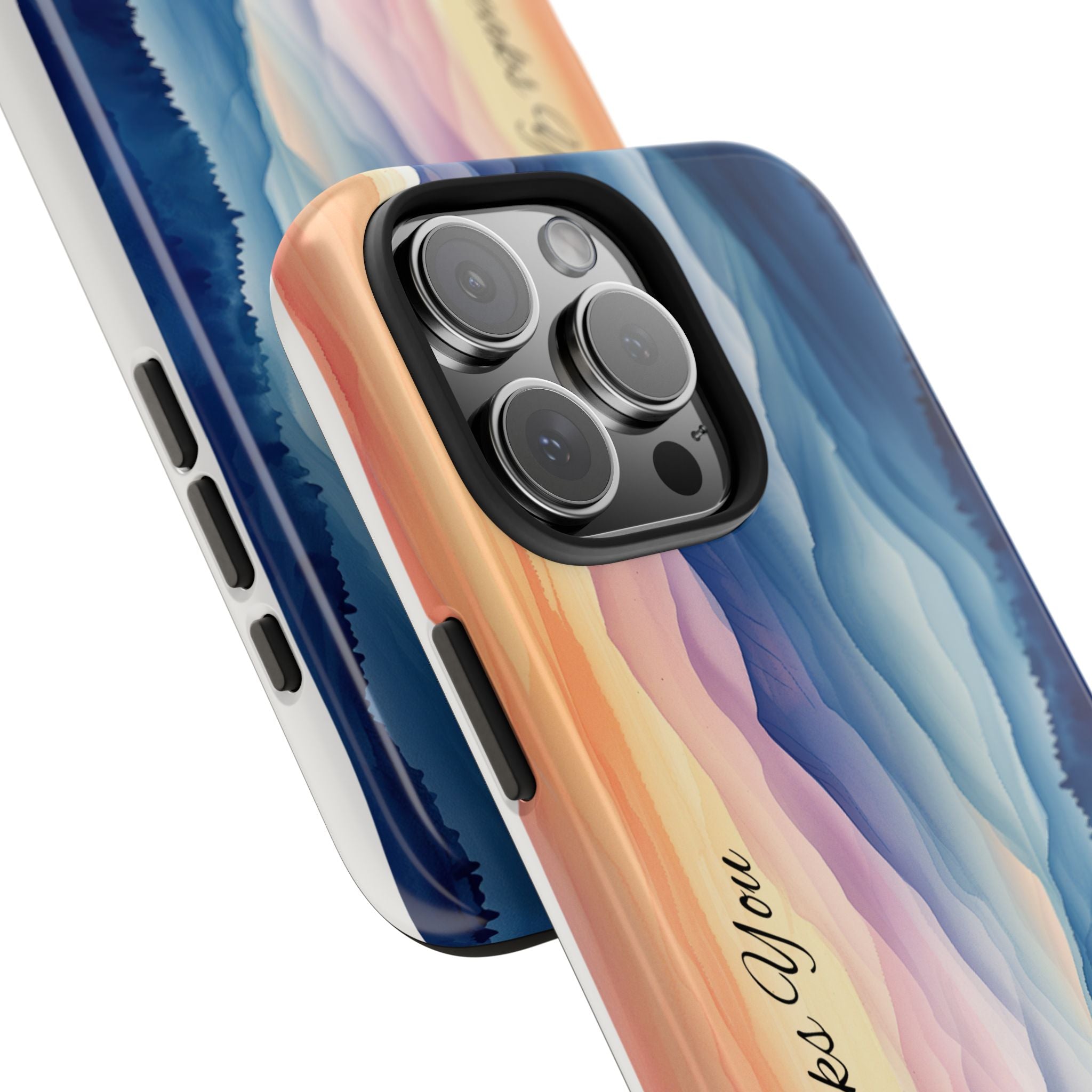 Phone Case — 'God Speaks You' Sunset Mountain Tough Protective Case