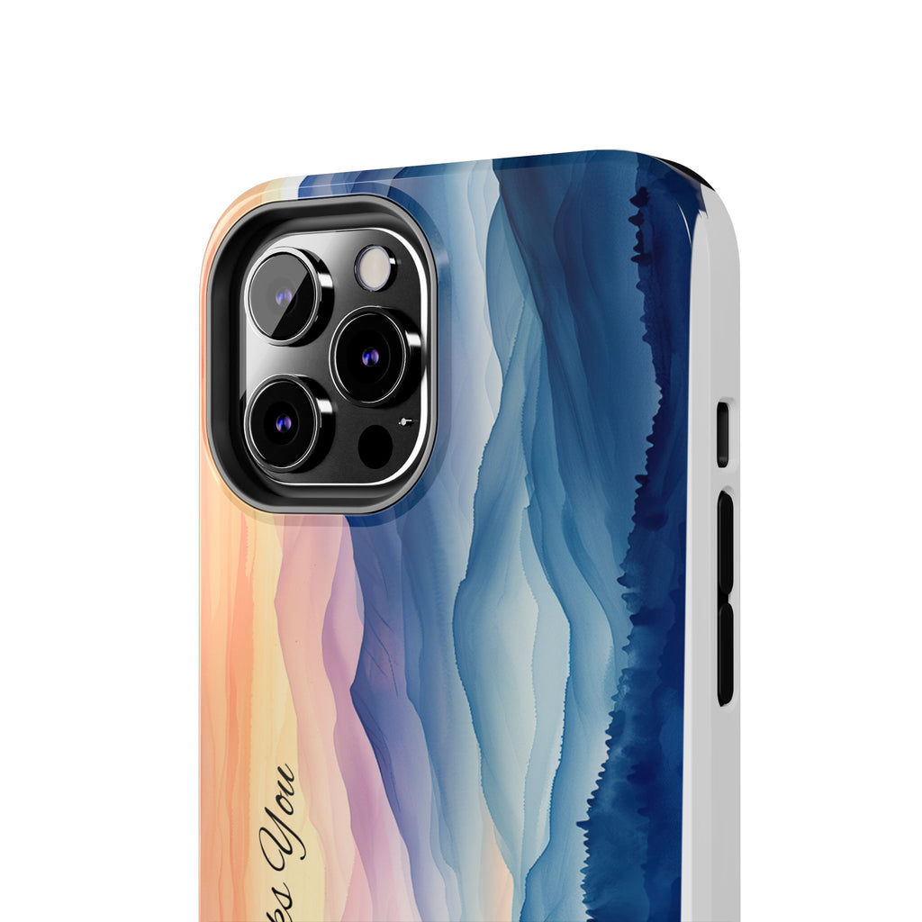 Phone Case — 'God Speaks You' Sunset Mountain Tough Protective Case