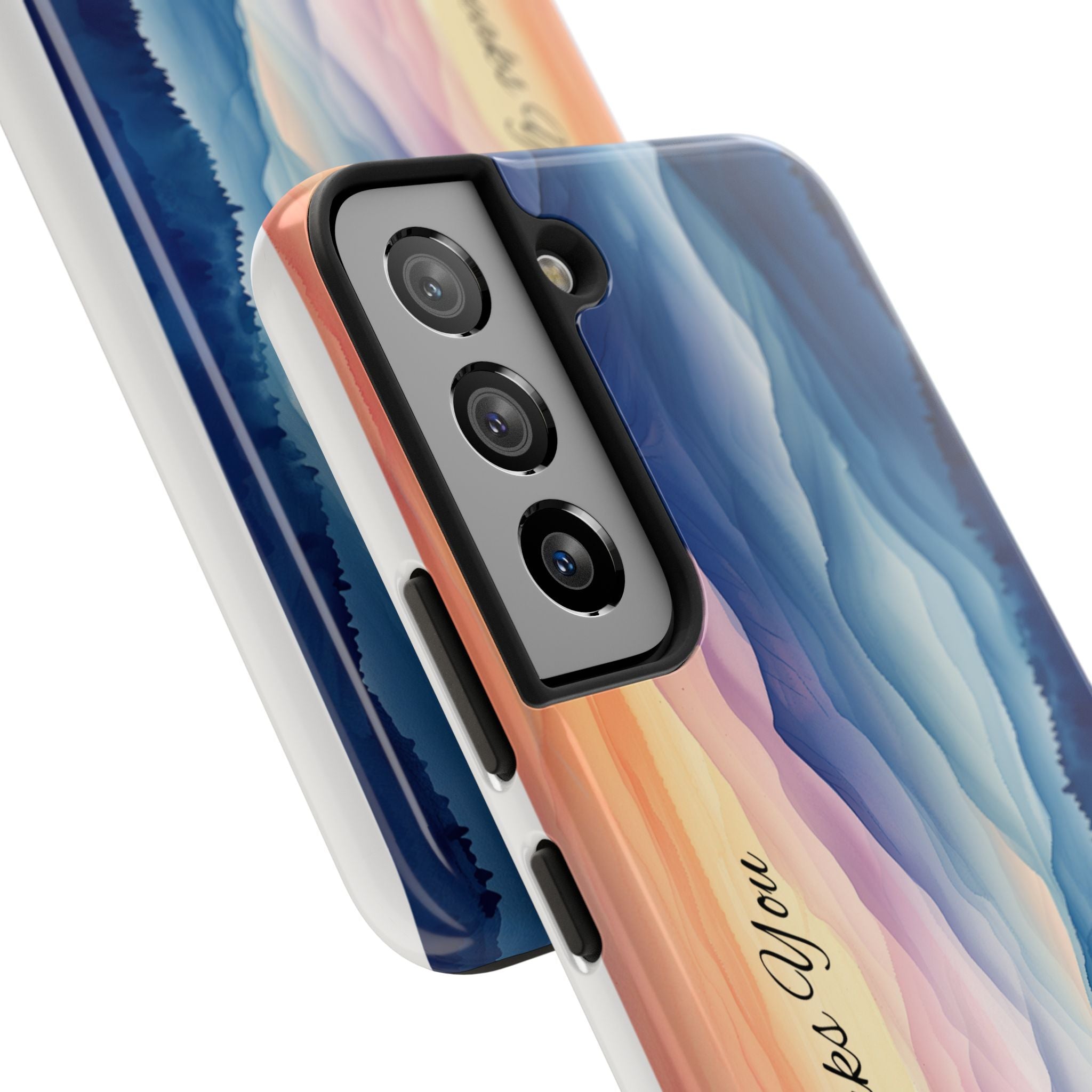 Phone Case — 'God Speaks You' Sunset Mountain Tough Protective Case