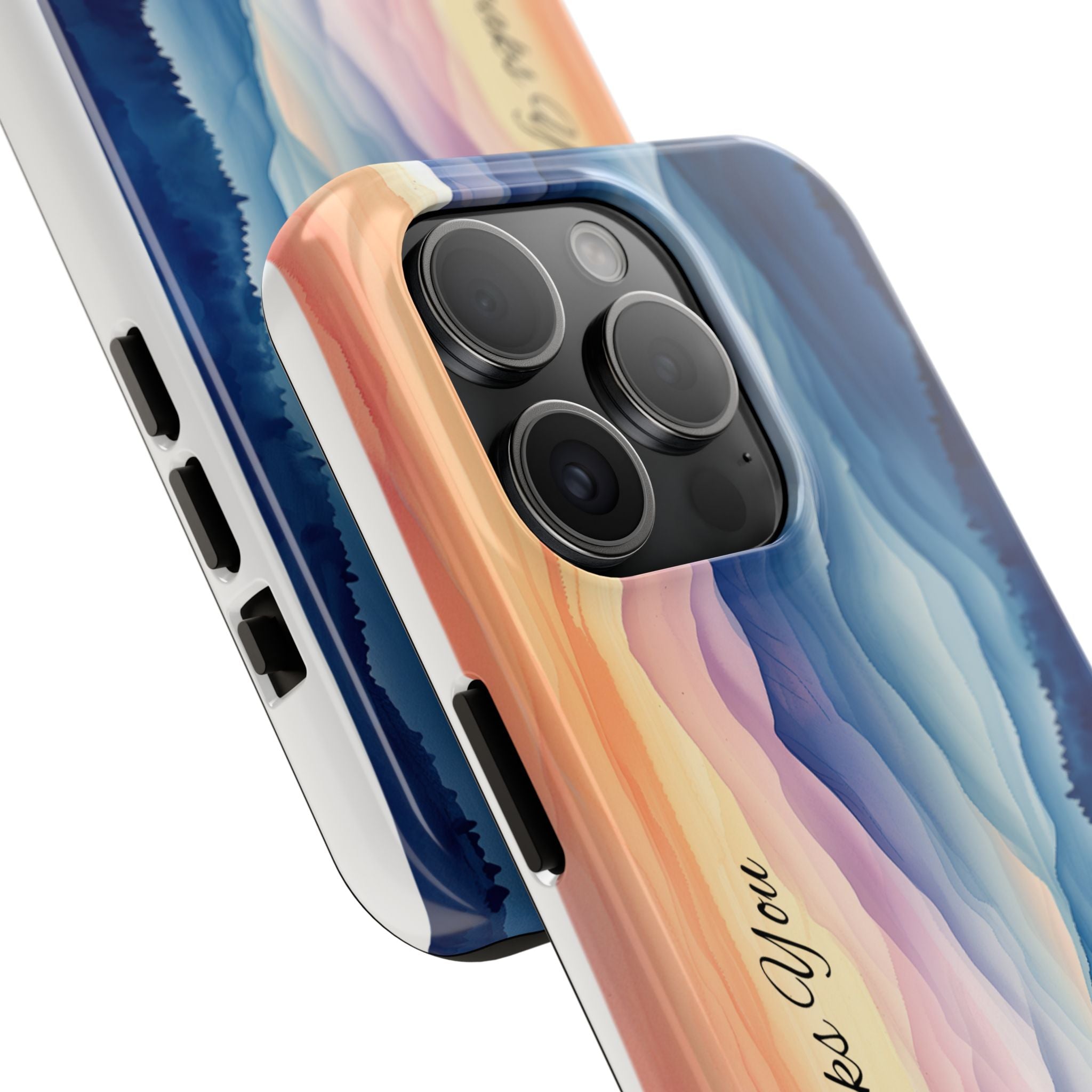 Phone Case — 'God Speaks You' Sunset Mountain Tough Protective Case