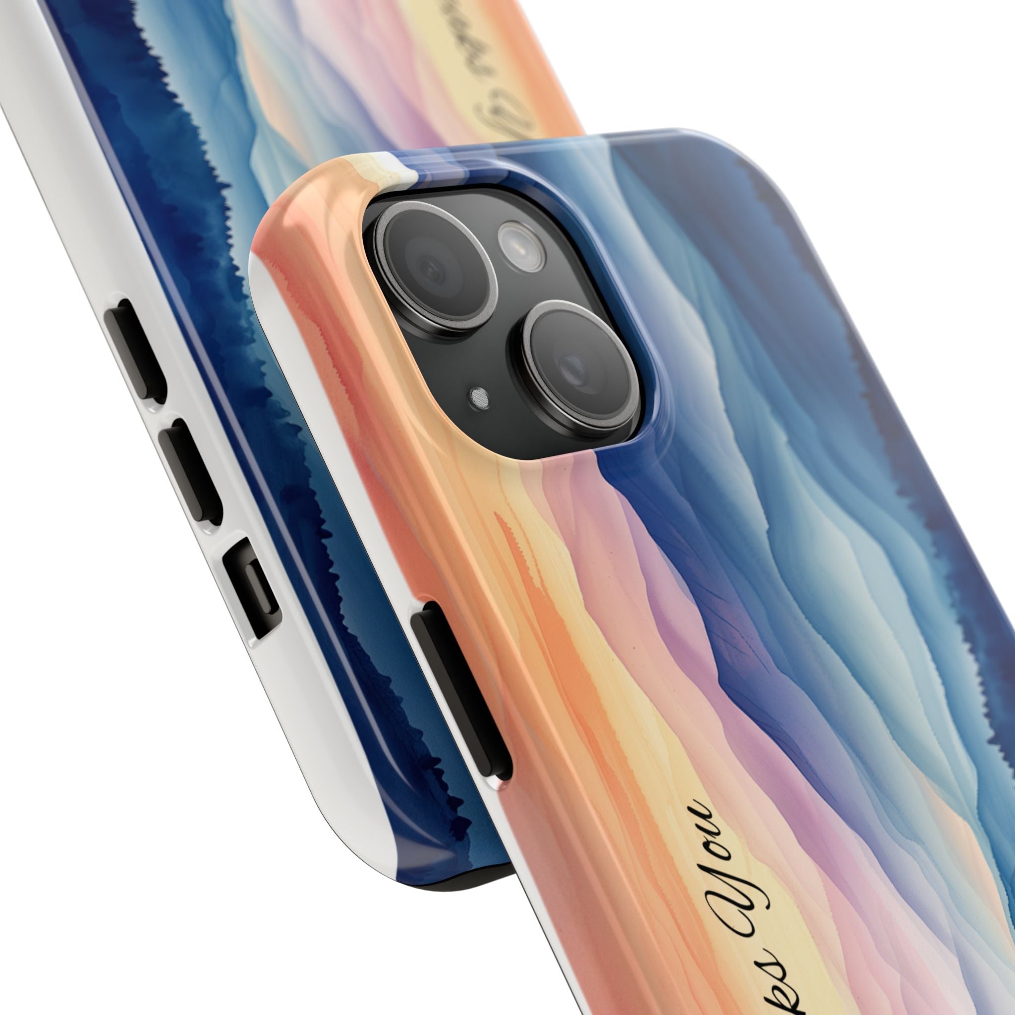 Phone Case — 'God Speaks You' Sunset Mountain Tough Protective Case