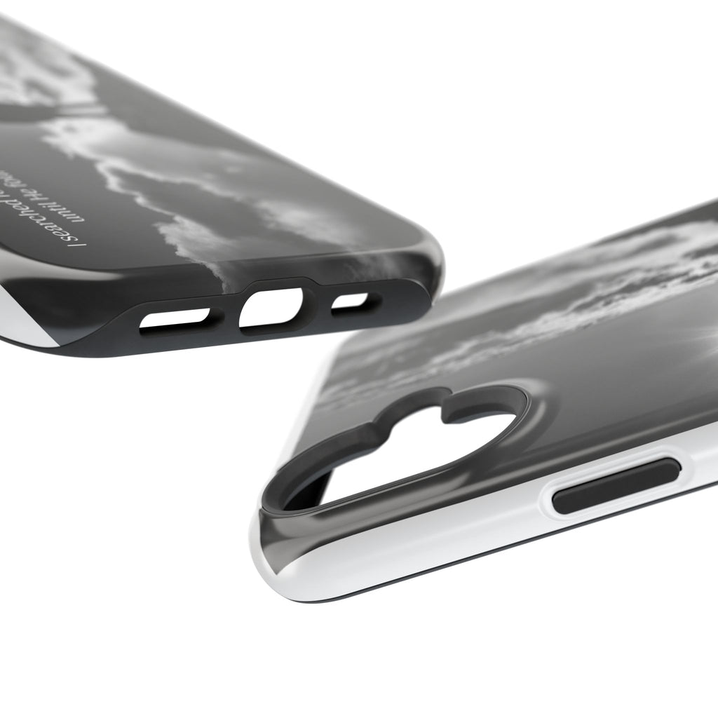 Inspirational Silhouette Magnetic Phone Case — "I searched for him until he found me"