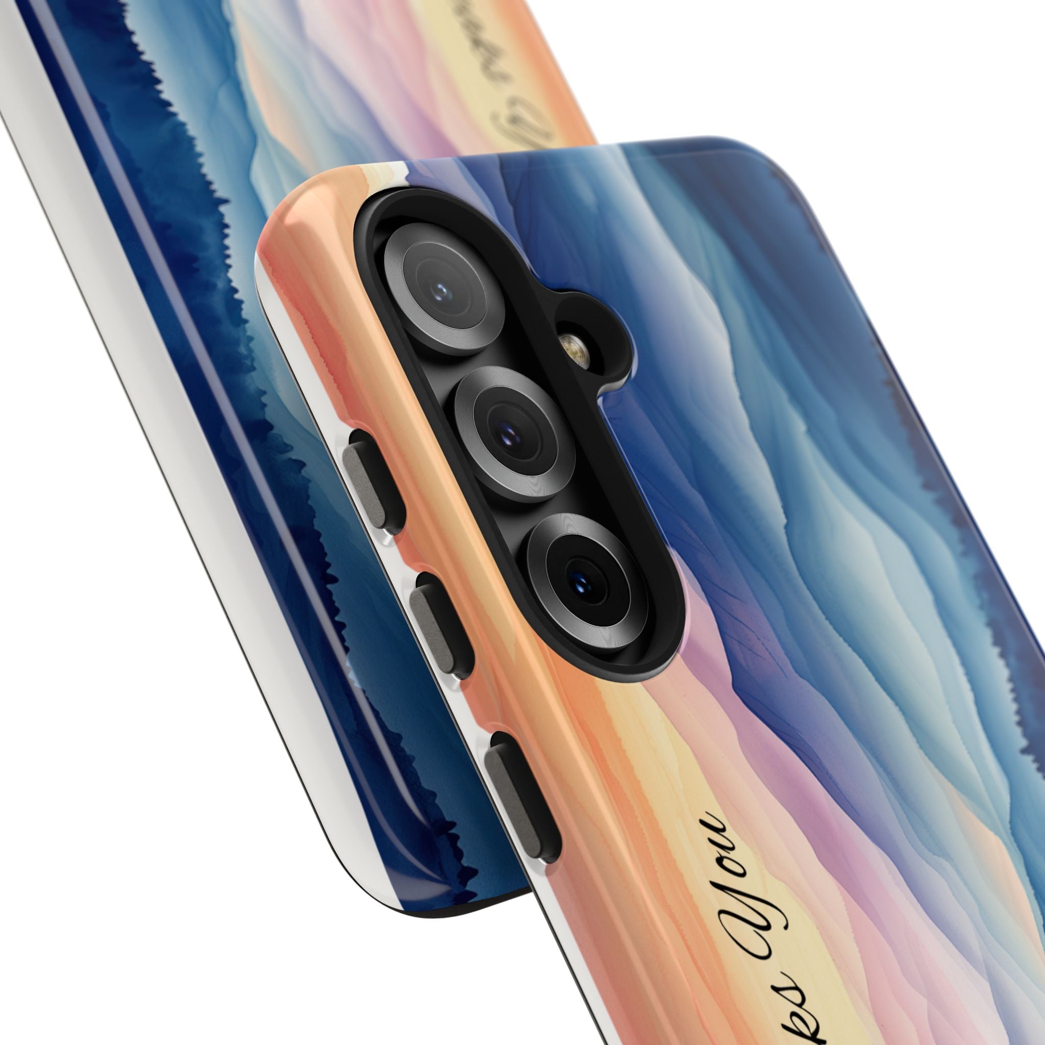 Phone Case — 'God Speaks You' Sunset Mountain Tough Protective Case